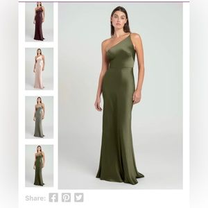 Jenny Yoo Bridesmaid Dress Marlowe in Olive